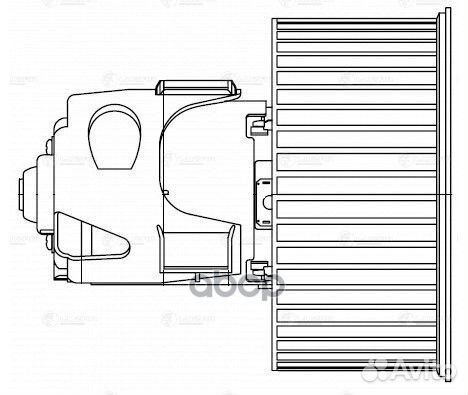 Э/вентилятор отоп. для а/м BMW 5 (F10) (10) /7