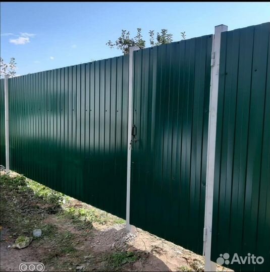 Установка забора под ключ