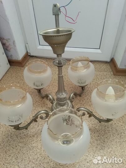 Большая люстра винтаж Югославия