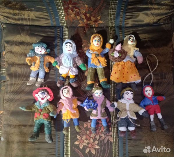 Ватные елочные игрушки