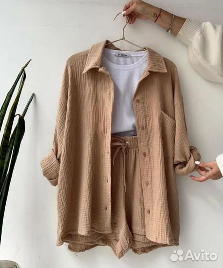 Костюм двойка рубашка с шорты