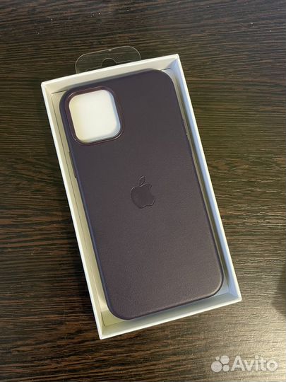 Фиолетовый Leather case iPhone 12 Pro