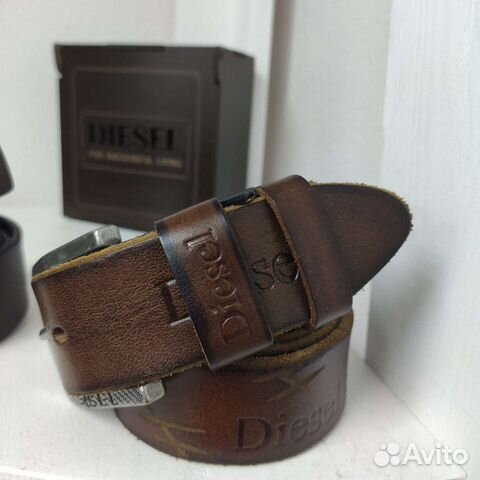 Мужской кожаный ремень diesel