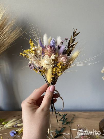 Летний букетик из сухоцветов