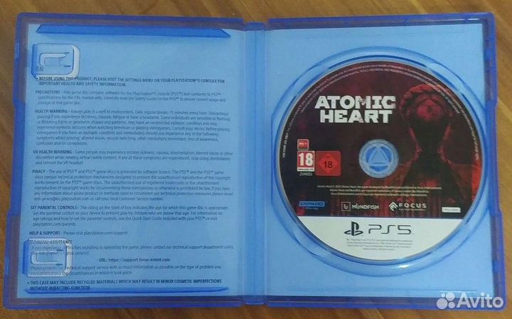 Диск atomic Heart ps5