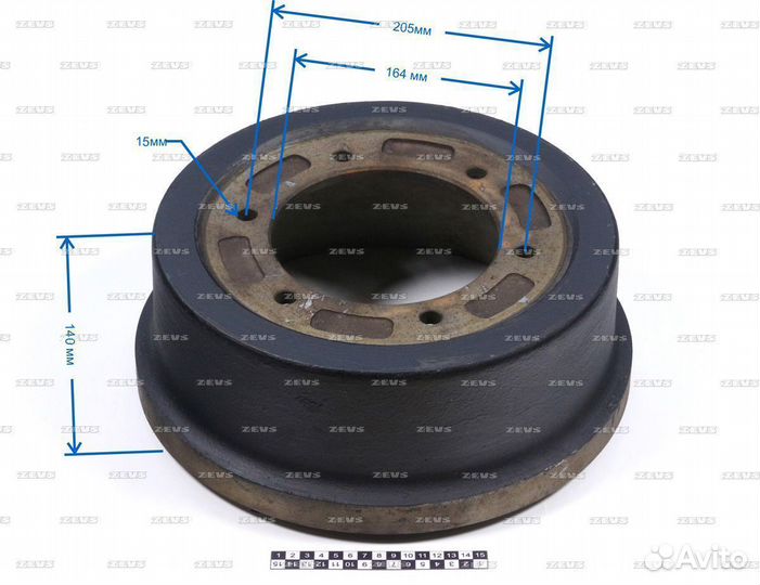 Тормозной барабан BD0217
