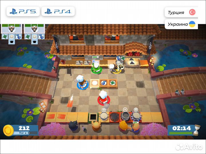 Цифровая версия Overcooked 2 для PS