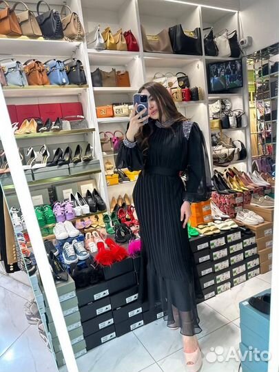 Платье длинное шелк