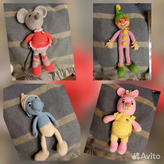 Детские вязаные игрушки мягкие новые