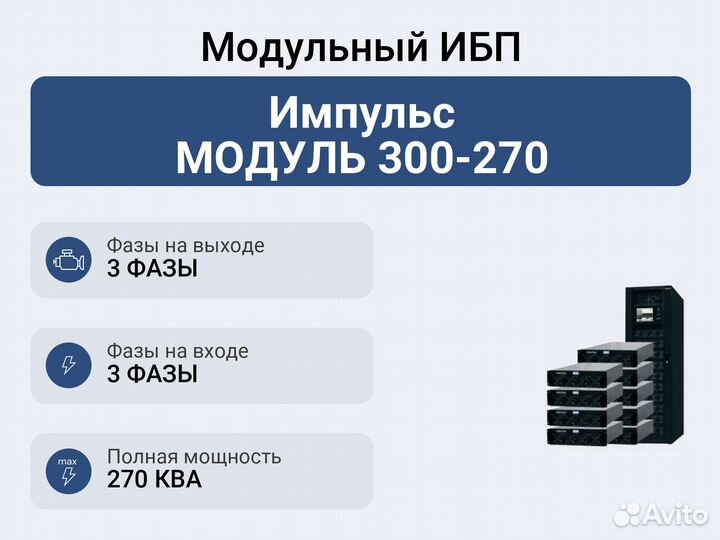 Модульный ибп Импульс модуль 300-270
