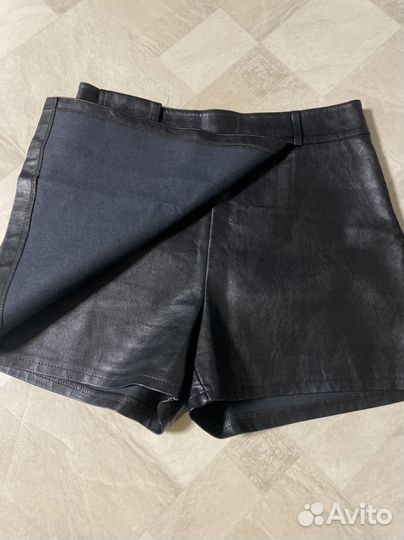 Шорты женские кожаные