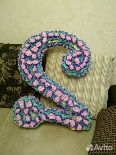 Цифры надувные и с цветами на день рождения