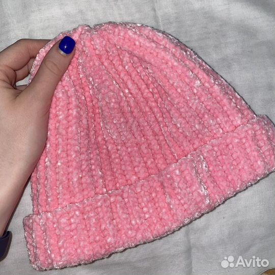 Шапка вязаная ручная работа