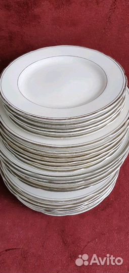 Тарелки Chori Япония Костяной фарфор 24 штуки