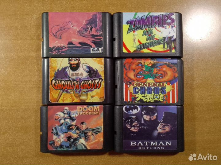 Картриджи sega mega drive