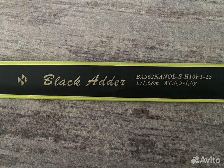 Спиннинг black adder nano 0.5 1 гр.с катушкой