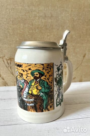 Кружка пивная Германия с крышкой