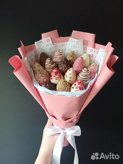 Букет из клубники в шоколаде