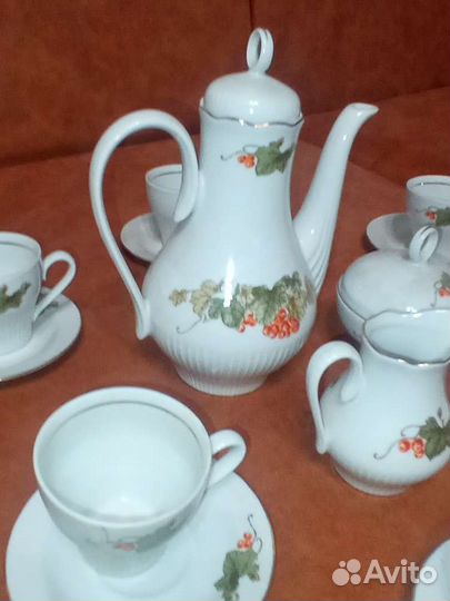 Винтажный кофейный сервиз гдр