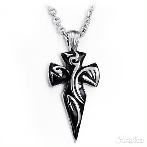 Кулоны из стали Крест, Лев, Дракон, Паук и др