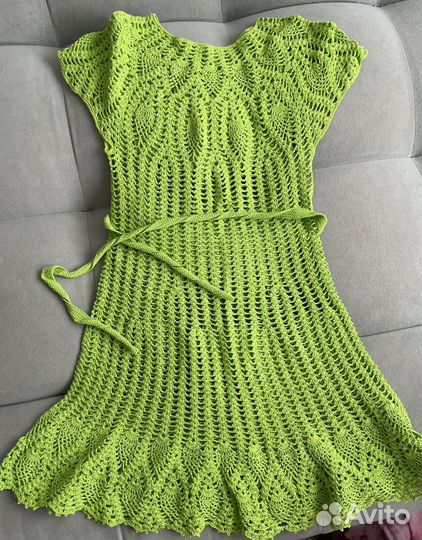 Вязанное платье летнее