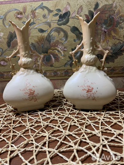 Парные вазы фарфор