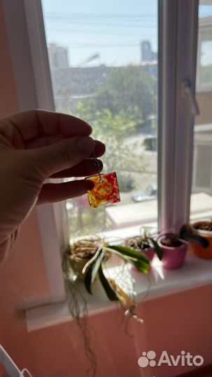 Серьги из эпоксидной смолы. Ручная работа