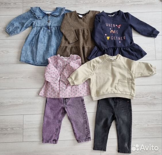 Одежда для девочки 86р. zara, hm, mothercare