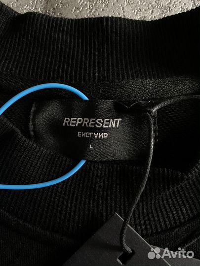 Свитшот Represent черный оверсайз