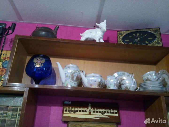 Бокал фужер ваза синее стекло новый