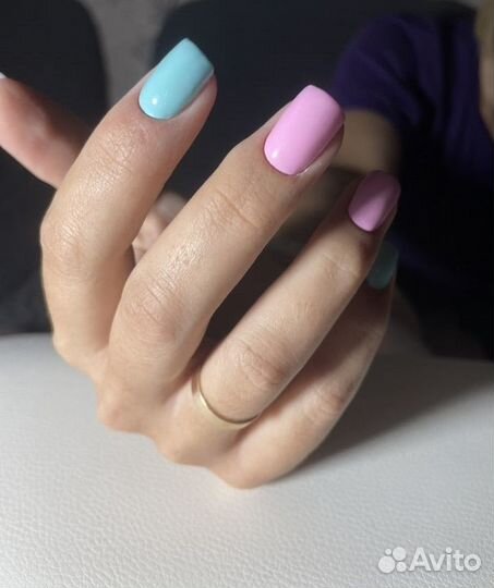 Маникюр,покрытие гель лаком