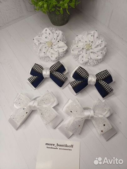 Школьные бантики ручной работы