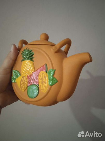 Чайник и конфетница кобальт и золото СССР