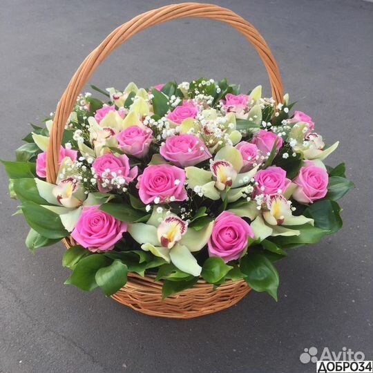 Цветы в корзине, Корзины с цветами с доставкой