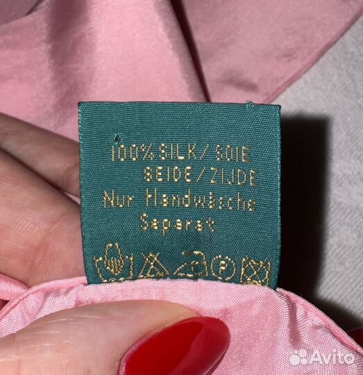 Блузка розовая 48 размер 100% шелк, Голландия