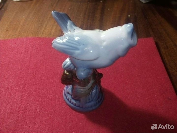 Фигурка /птица,Гжель/ 1950-е годы ссср/ интерьер