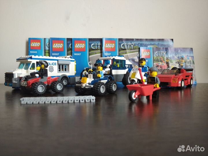 Lego city 60043, 60007, 60006