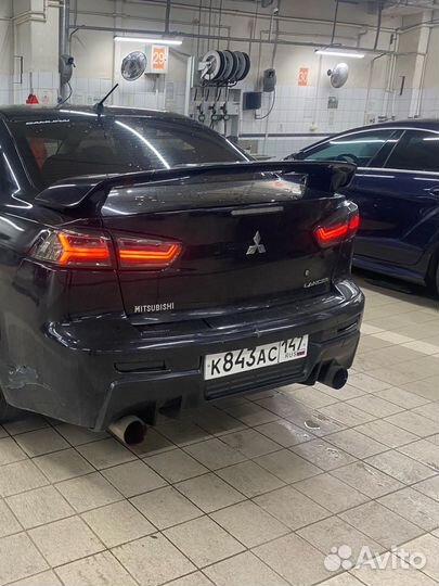 Глушитель на mitsubishi lancer 10