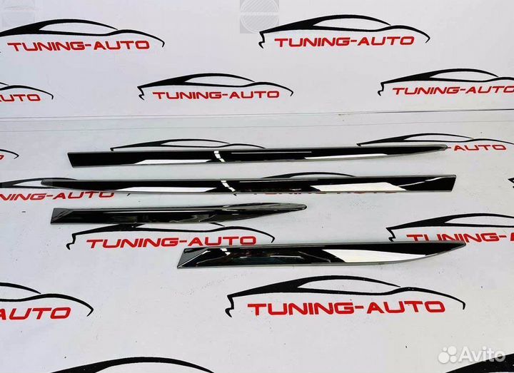 Молдинги дверей Lexus LX (антихром )