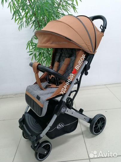Новая коляска Luxmom T9 (амбровый)