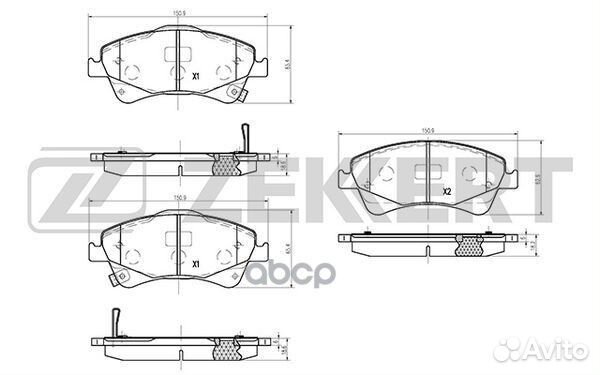 Колодки торм. диск. передн. Toyota Auris (E150