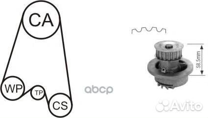 Комплект водяной помпы opel WPK116401 Airtex