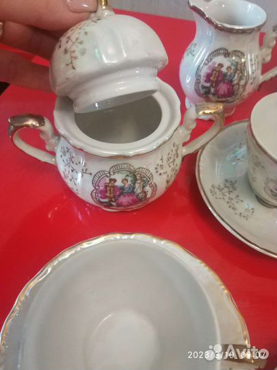 Сервиз кофе Мадонна антикварный японский фарфор