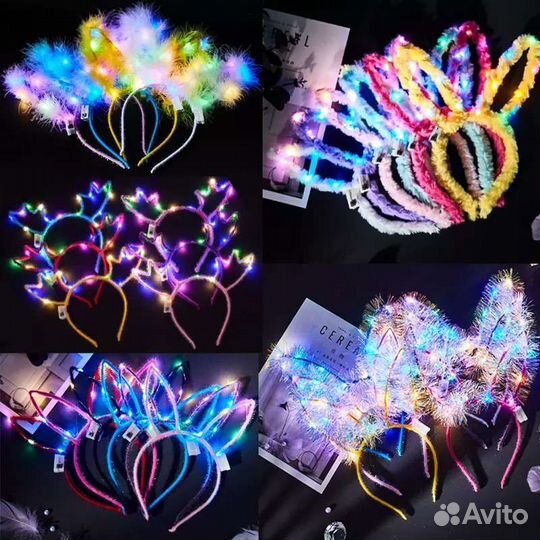 Ушки зайки, Ободок пушистый