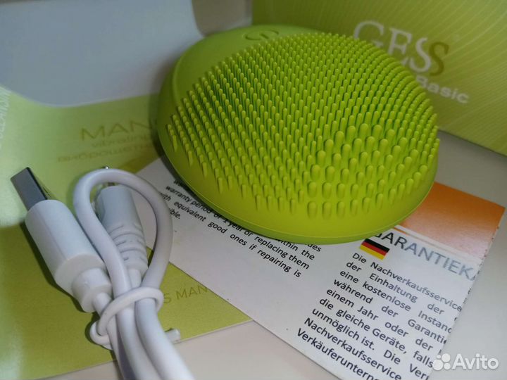 Щётка массажер по уходу за кожей лица gess Mango