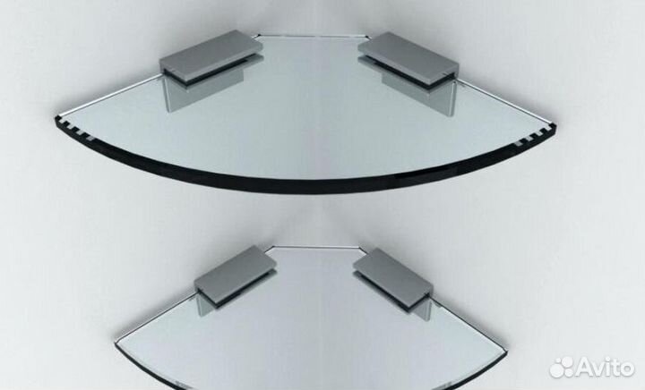 Стеклянные полки на заказ