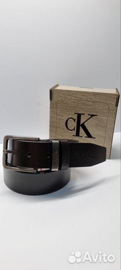 Мужской кожаный брендовый ремень