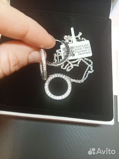 Pandora набор серьги подвес
