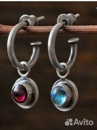 Серьги конго ассиметрия