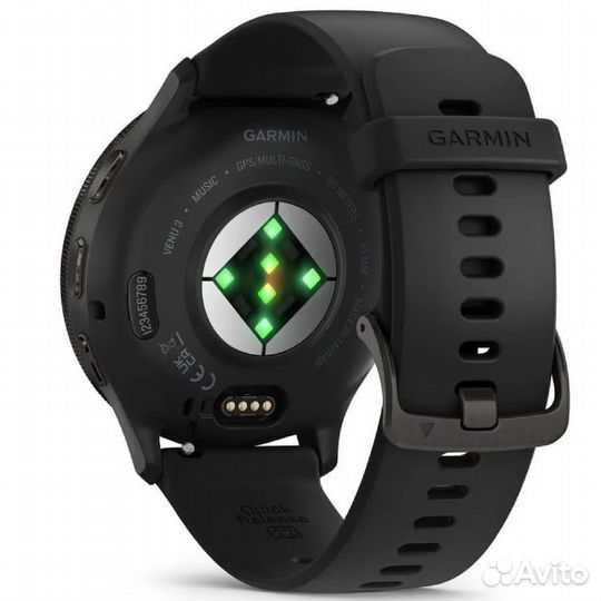 Умные часы Garmin venu 3, черные с серым безелем